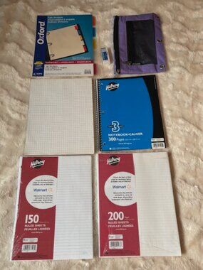 School Office Supplies Paper Notebooks Hilroy Oxford Staples Pentel Most New